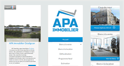 Desktop Screenshot of apa-immobilier.com