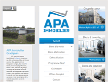 Tablet Screenshot of apa-immobilier.com